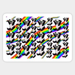 Pick me up panda rainbow hugs Sticker